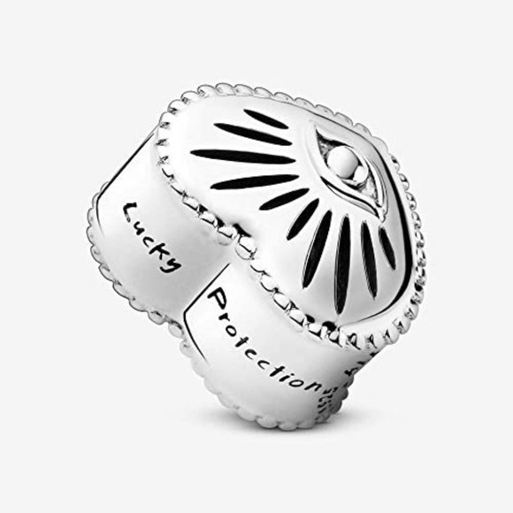 Pandora Clear Pavé Safety Chain Clip Charm - Picture 4 of 5